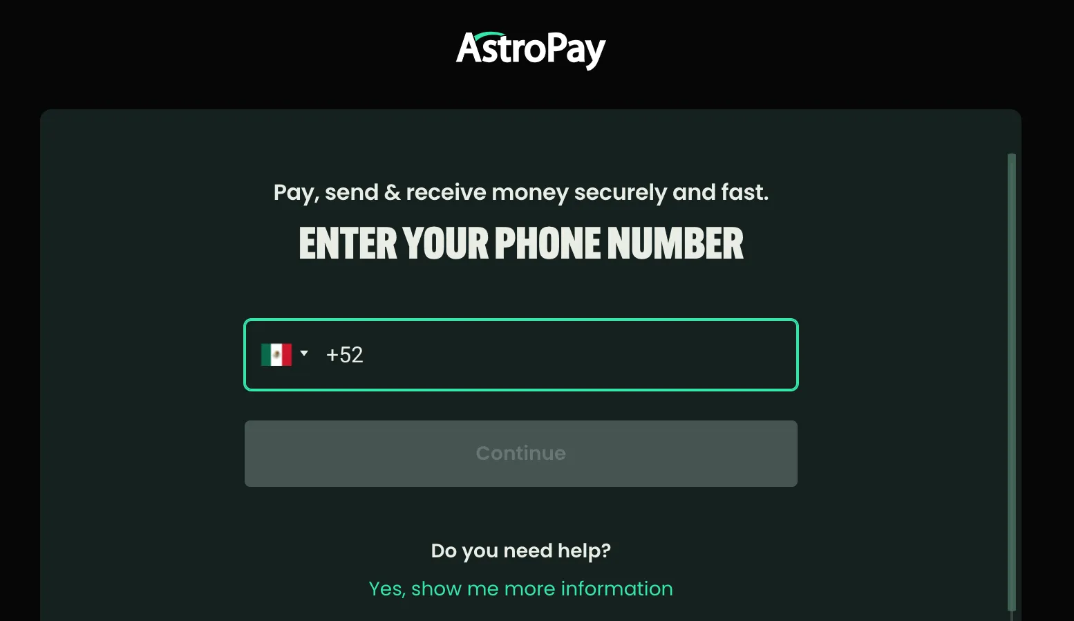 Registro Astropay