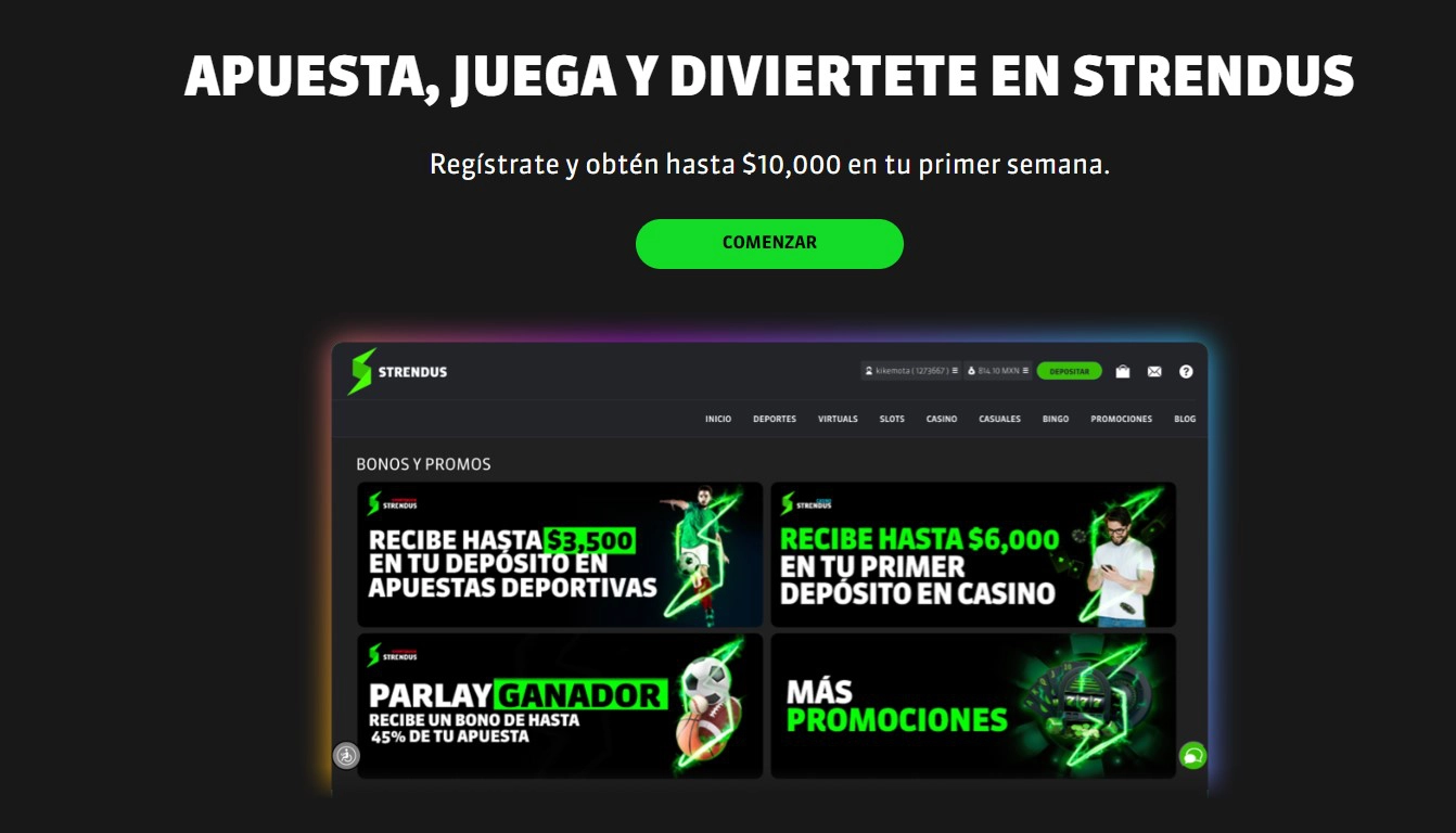 Bono registro casino online Strendus